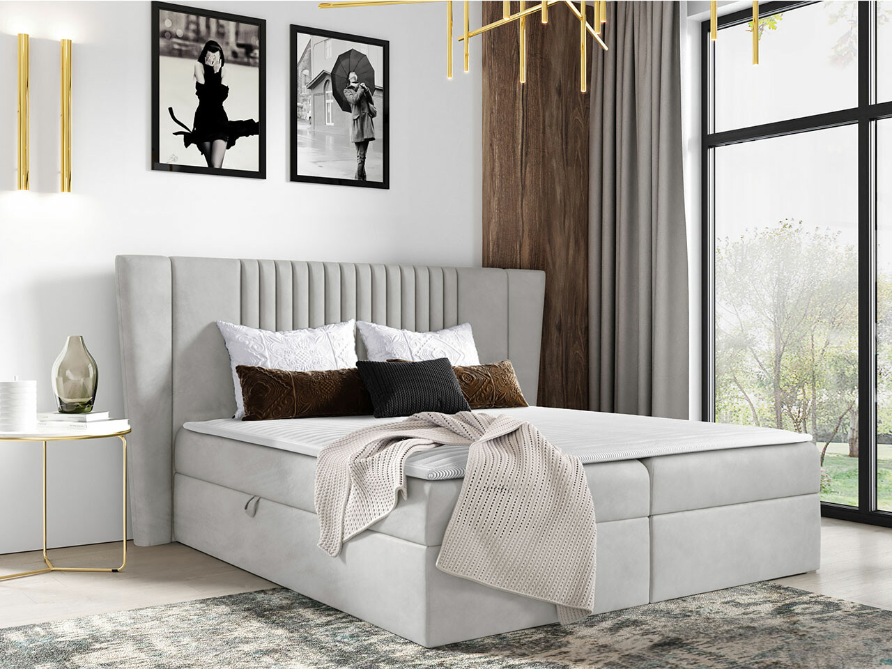 Letto continentale Fenestra (Magic Velvet 2239)