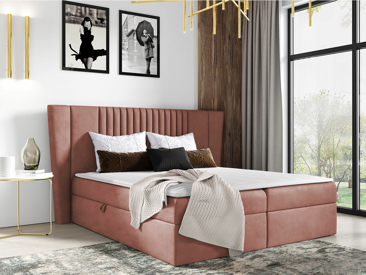 Letto continentale Fenestra (Magic Velvet 2258)