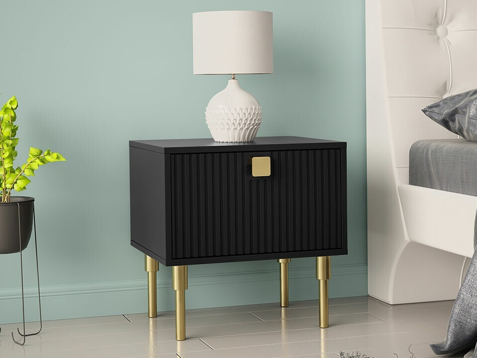 Comodino Merced 121 (Nero + D'oro)