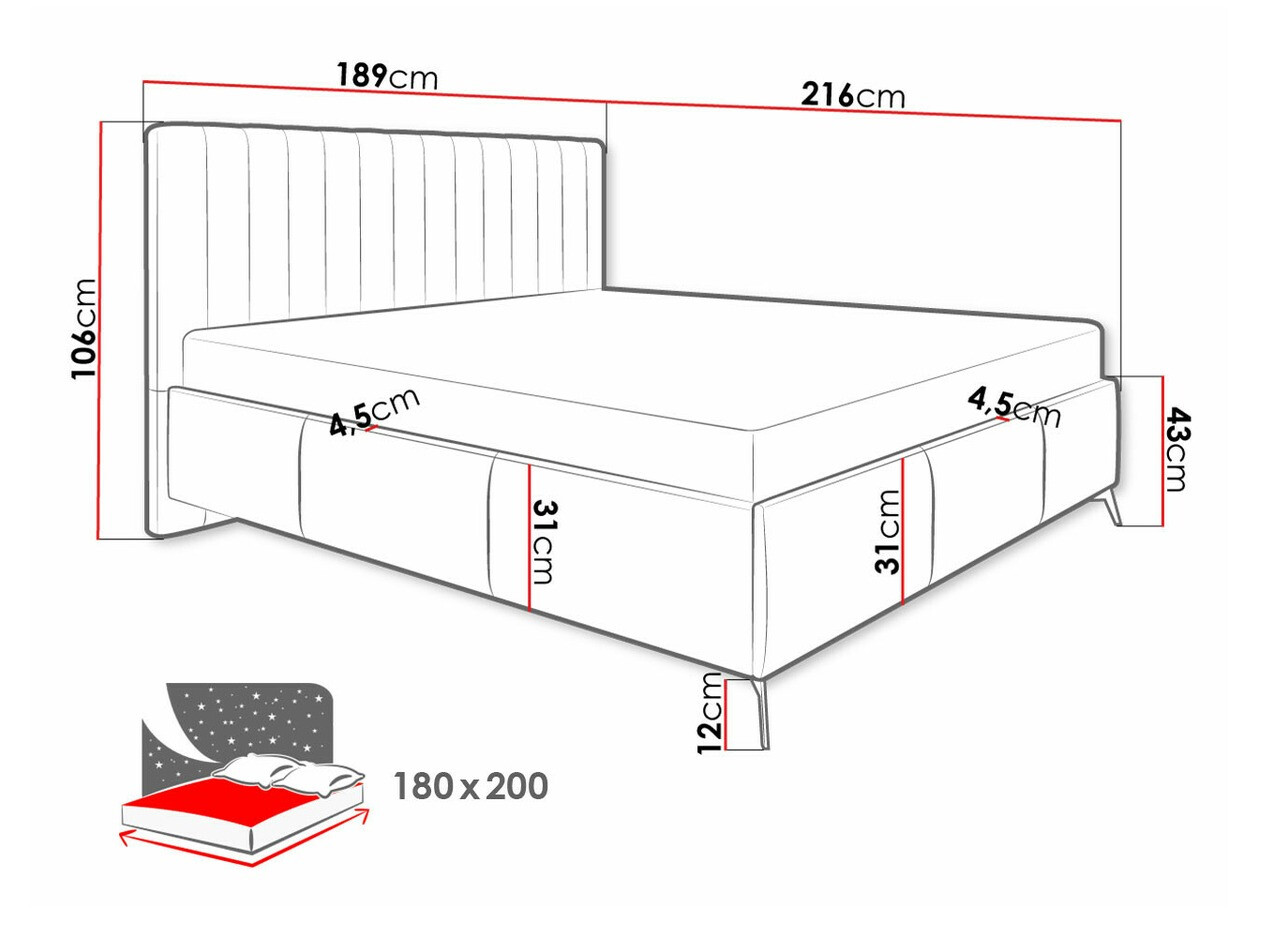 Letto ComfiDream Onana (Fresh 01)