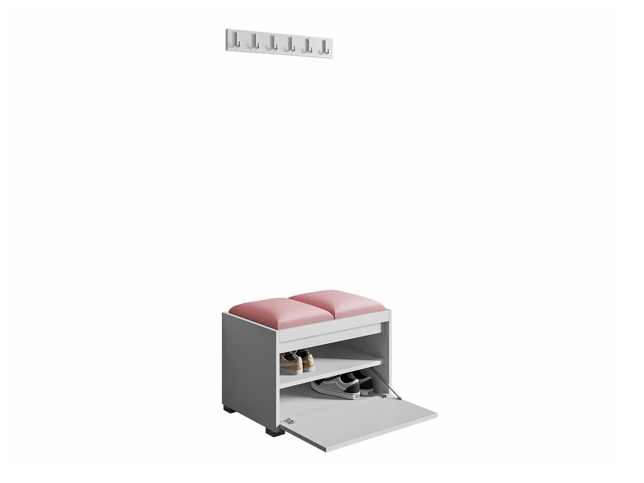 Set arredo da corridoio Comfivo Pinus VI (Bianco + Manila 32)