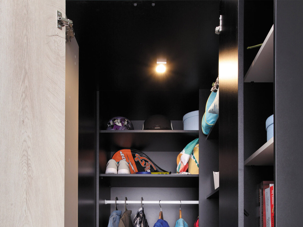 Set Camerette per bambini Camteso 115 (Bianco + Quercia + Turchese)