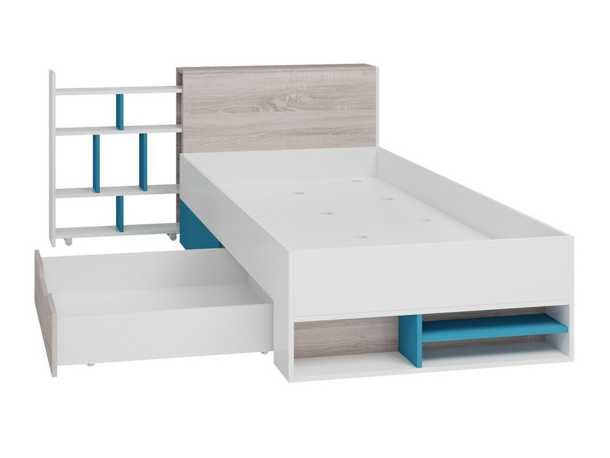 Set Camerette per bambini Camteso 115 (Nero + Quercia + Beige)