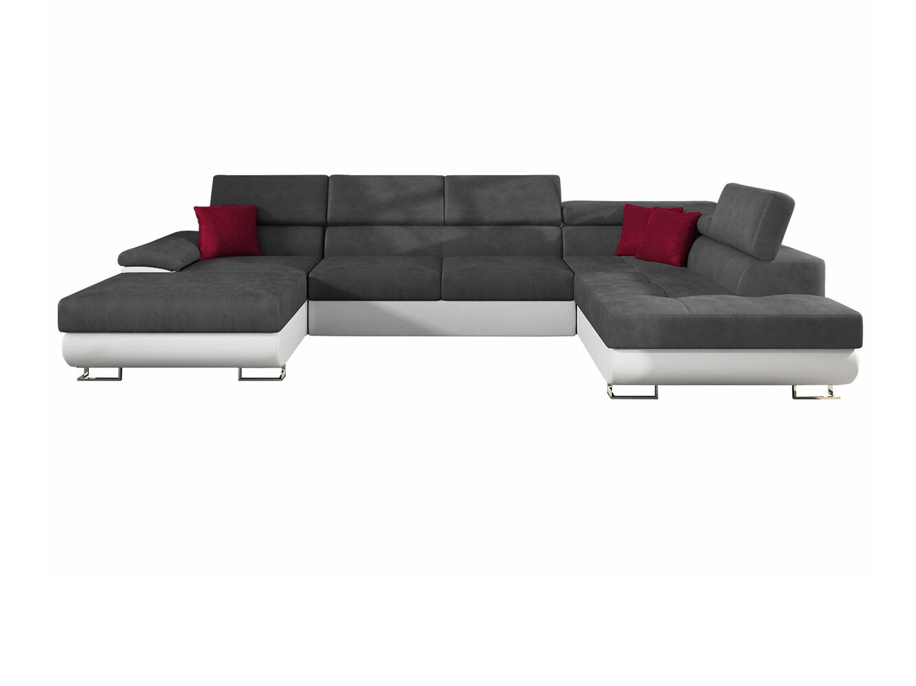Divano angolare Comfivo Ruta IV (Soft 017 + Uttario Velvet 2971 + Kronos 02)