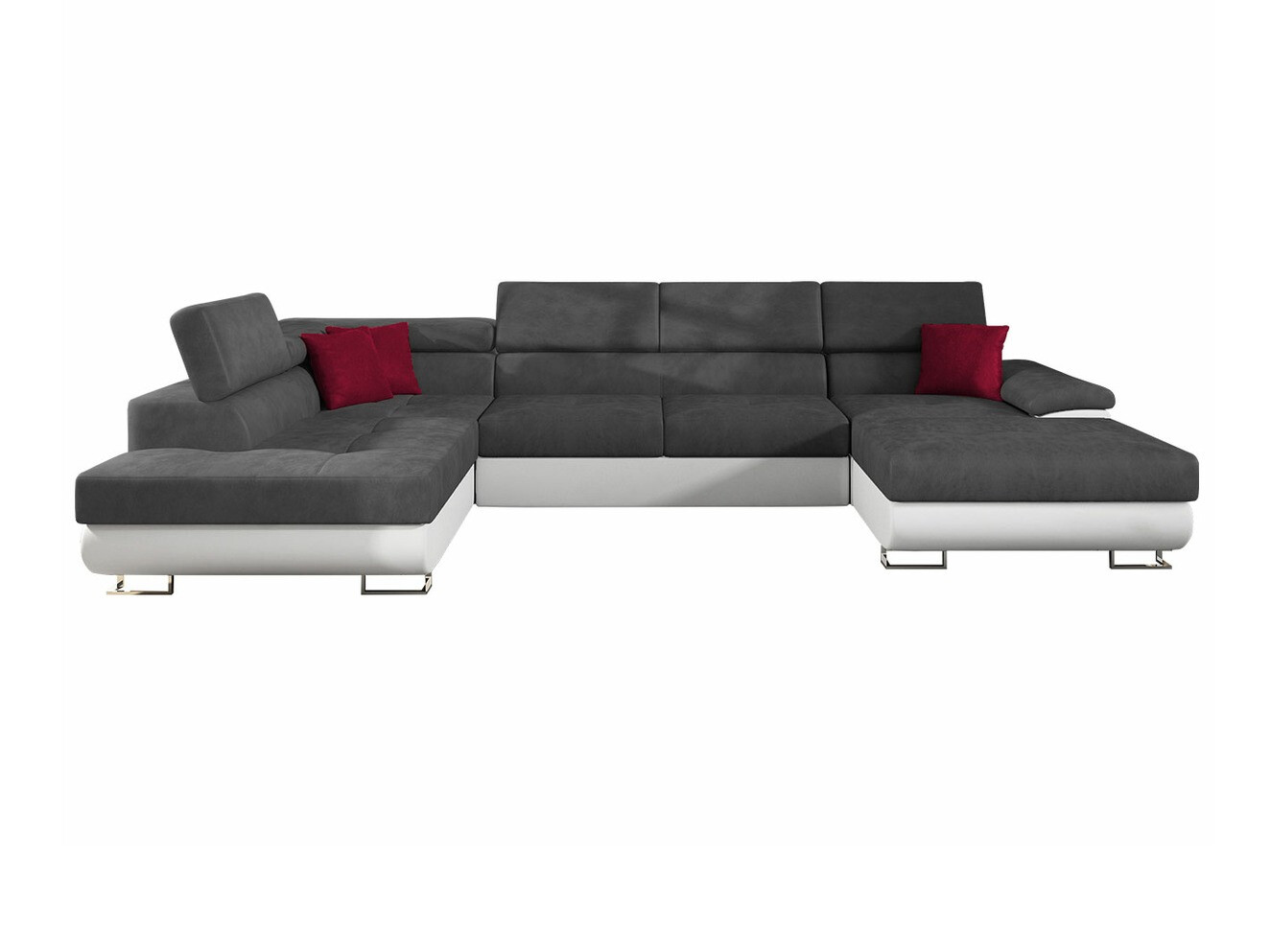 Divano angolare Comfivo Ruta IV (Soft 017 + Uttario Velvet 2971 + Kronos 02)