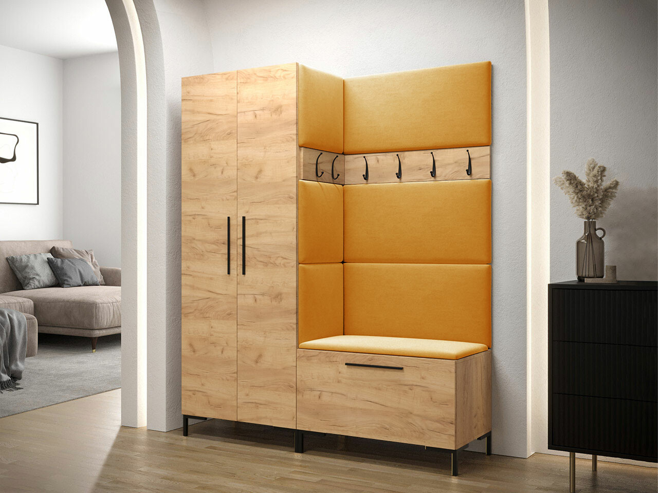 Set arredo da corridoio Nomal I (Craft quercia)