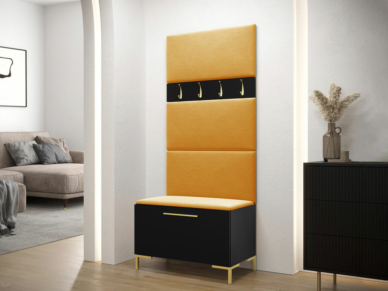 Set arredo da corridoio Nomal III (Nero)