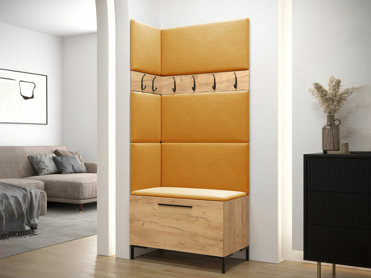 Set arredo da corridoio Nomal IV (Craft quercia)