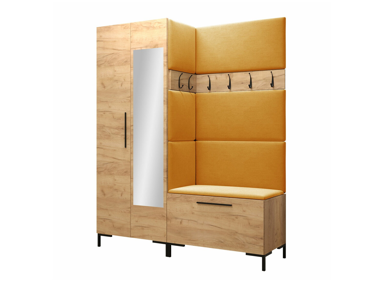 Set arredo da corridoio Nomal IX (Craft quercia)