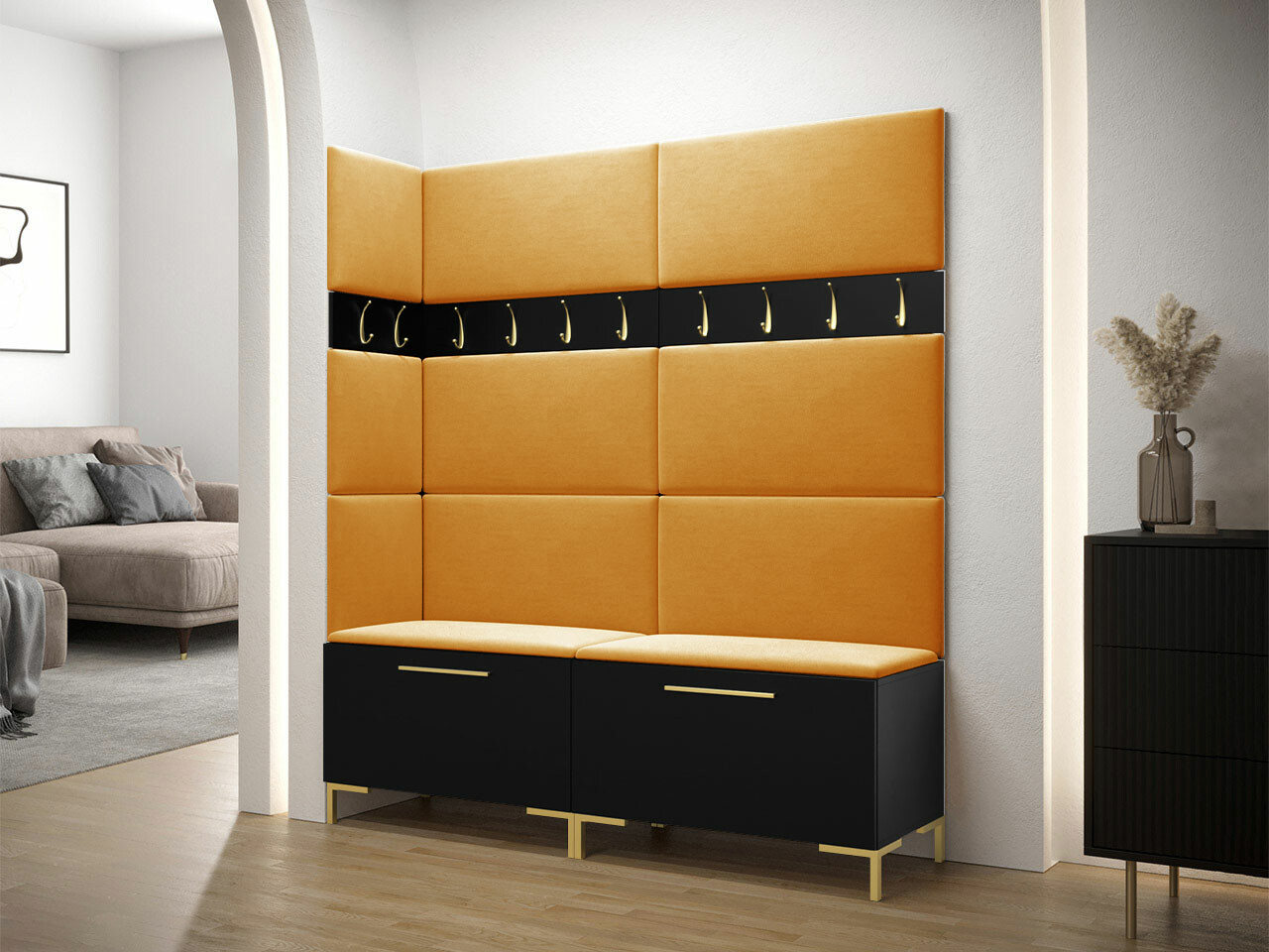 Set arredo da corridoio Nomal V (Nero)