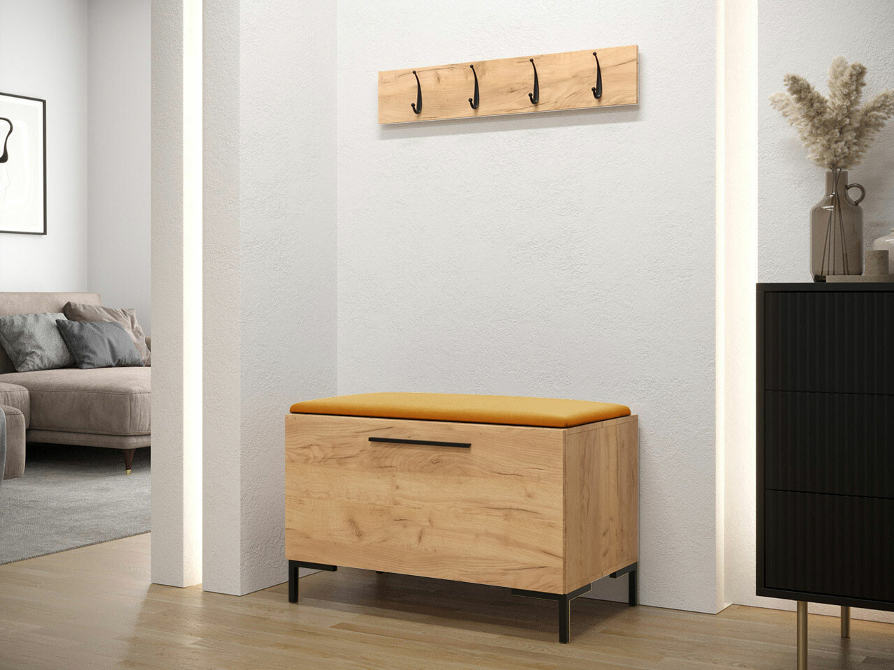 Set arredo da corridoio Nomal VIII (Craft quercia)