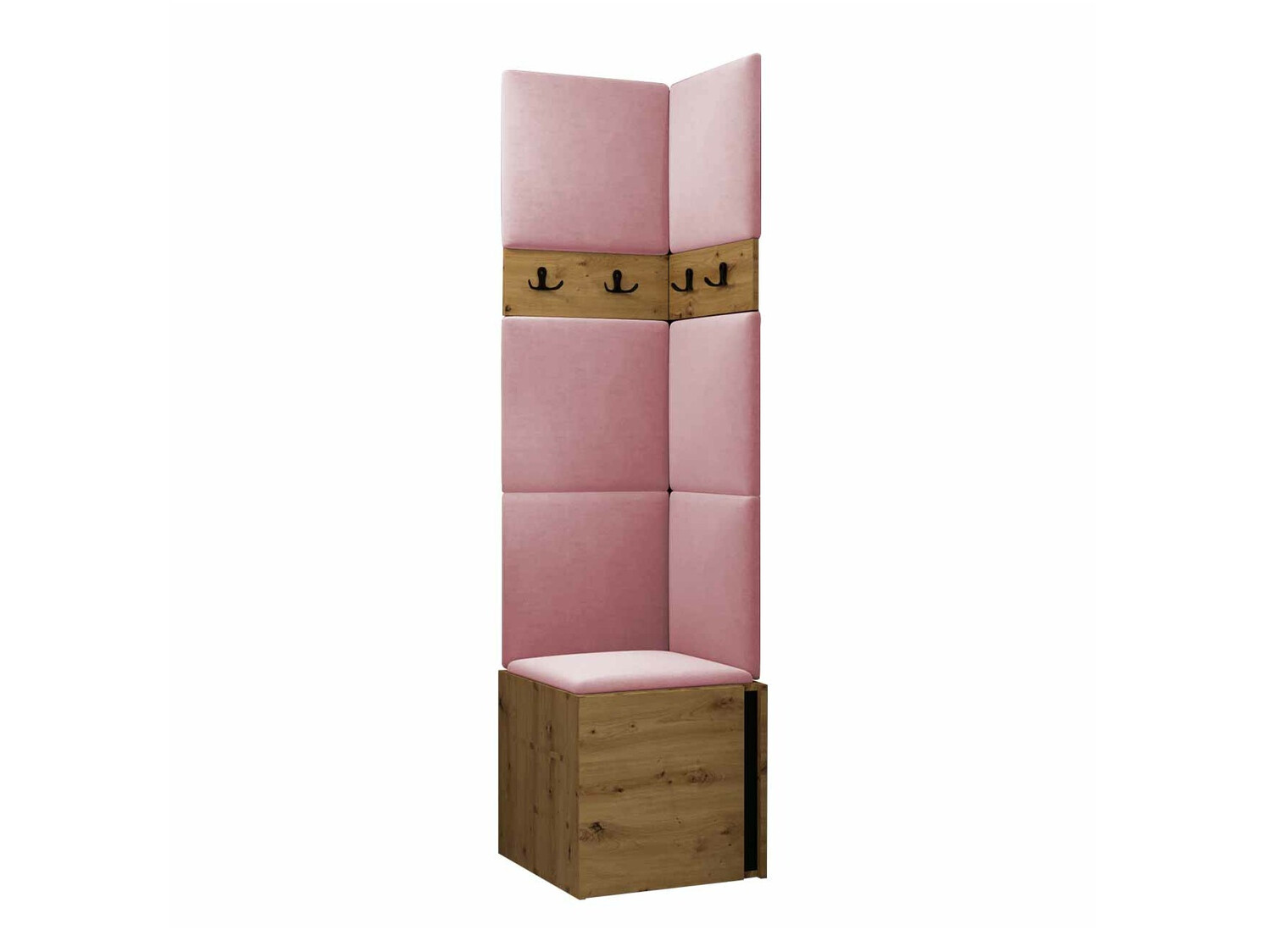 Set arredo da corridoio Pinis XXI (Rovere Artisan + Nero)