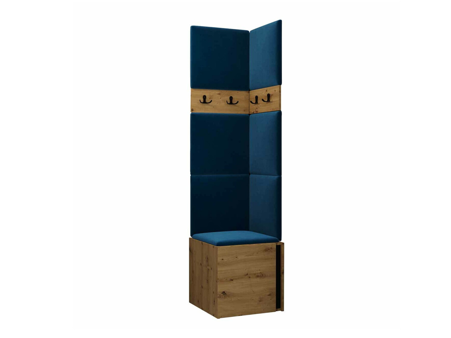 Set arredo da corridoio Pinis XXI (Rovere Artisan + Nero)