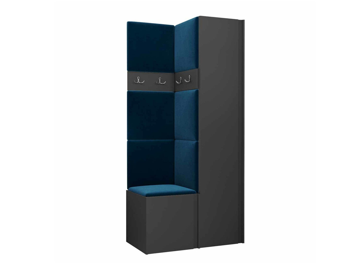 Set arredo da corridoio Pinis XXIV (Grafite)