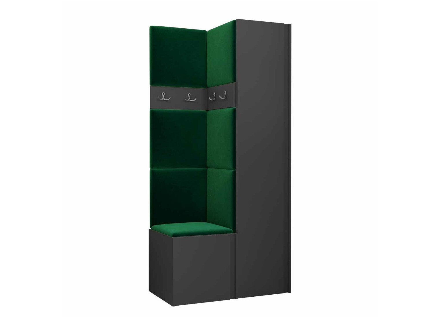 Set arredo da corridoio Pinis XXIV (Grafite)