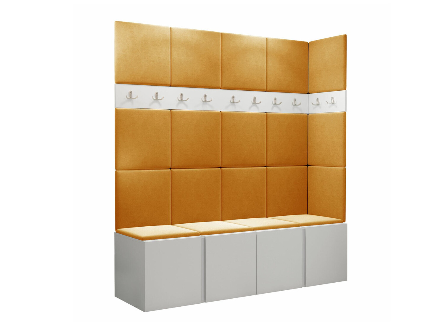 Set arredo da corridoio Pinis II (Bianco)