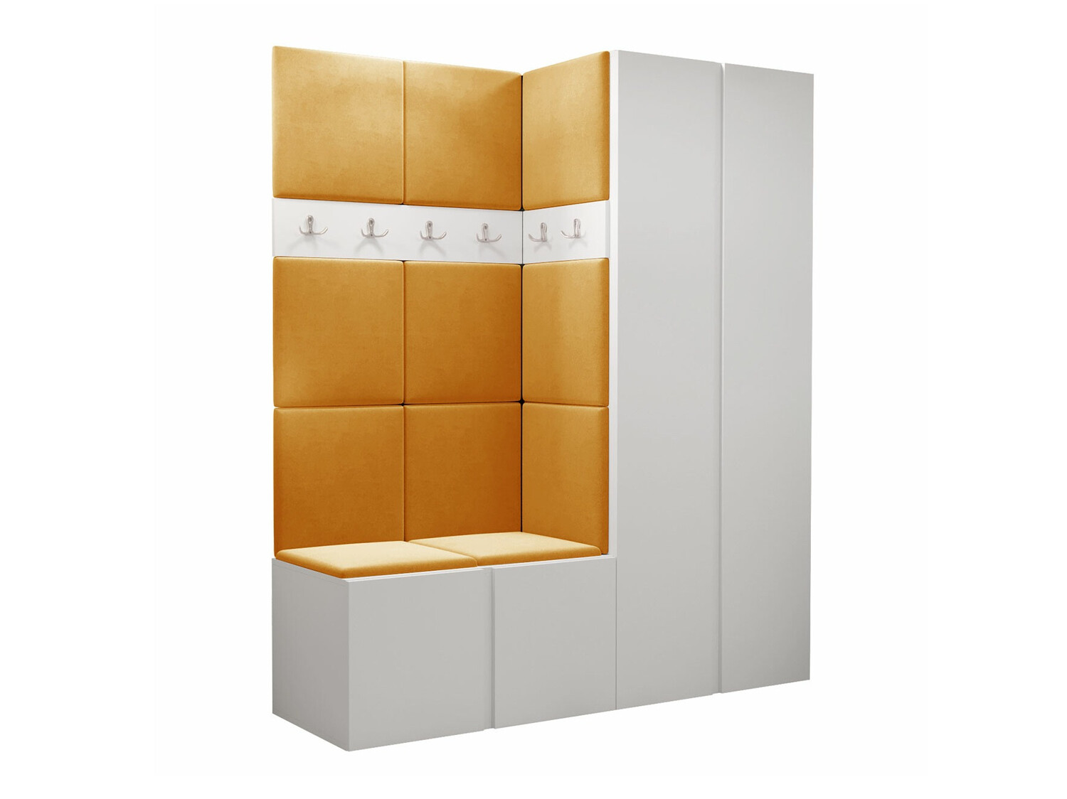 Set arredo da corridoio Pinis III (Bianco)