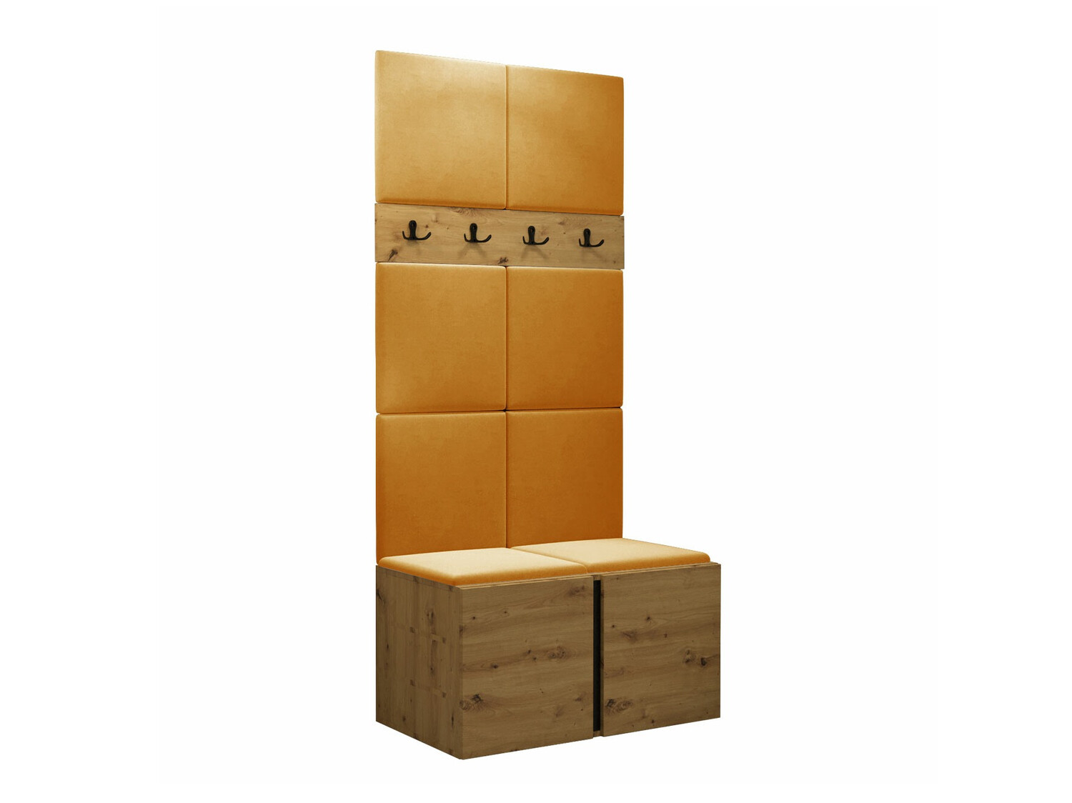 Set arredo da corridoio Pinis IV (Rovere Artisan)