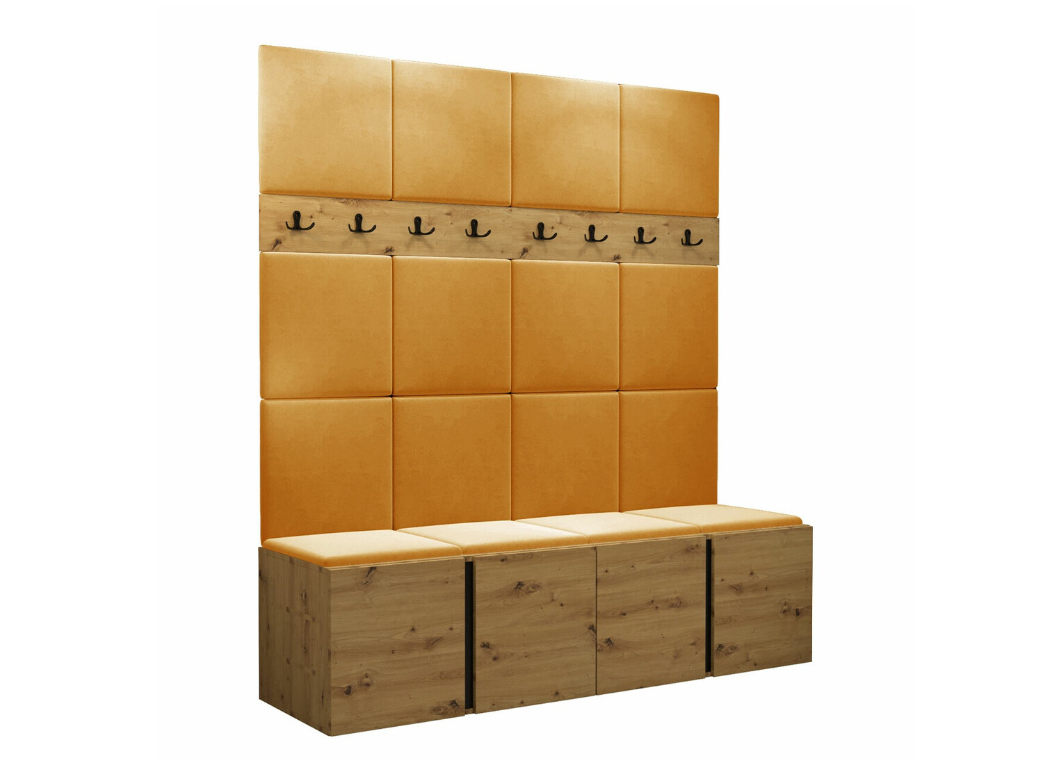 Set arredo da corridoio Pinis V (Rovere Artisan)