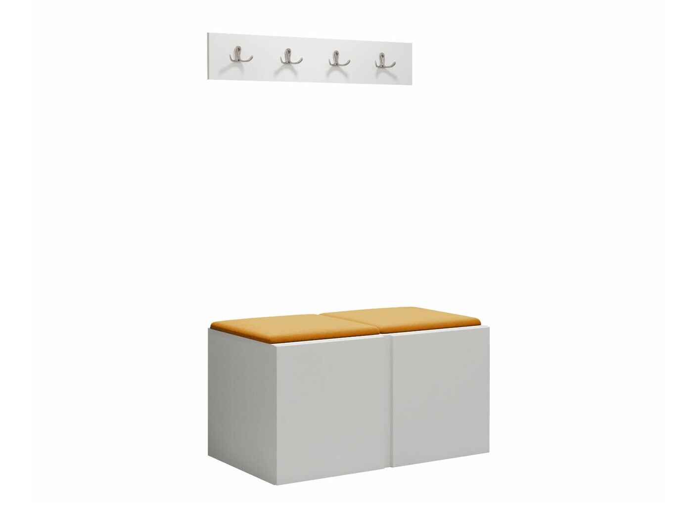 Set arredo da corridoio Pinis VI (Bianco)