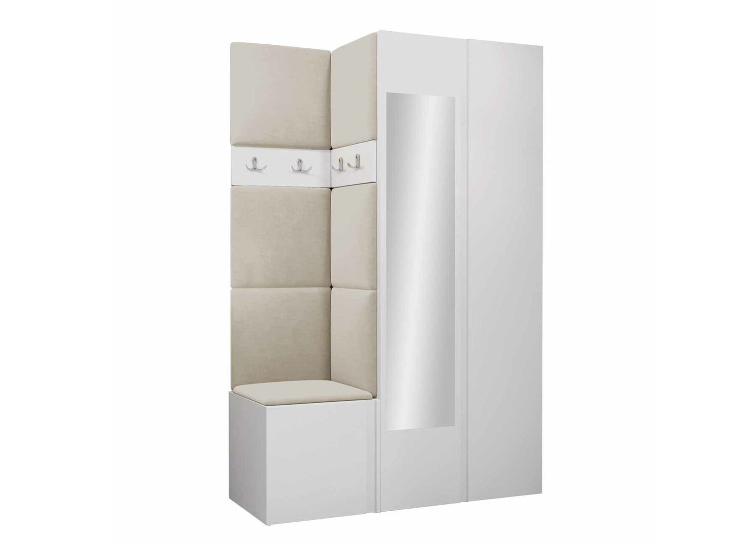 Set arredo da corridoio Pinis XXVI (Bianco)