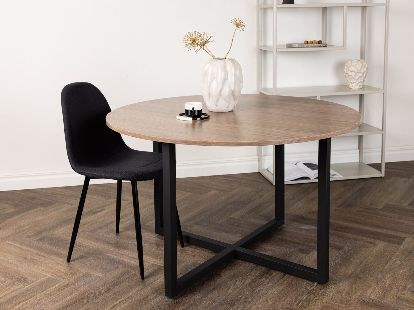 Tavolo Dallas 4897 (Nero + Noce)