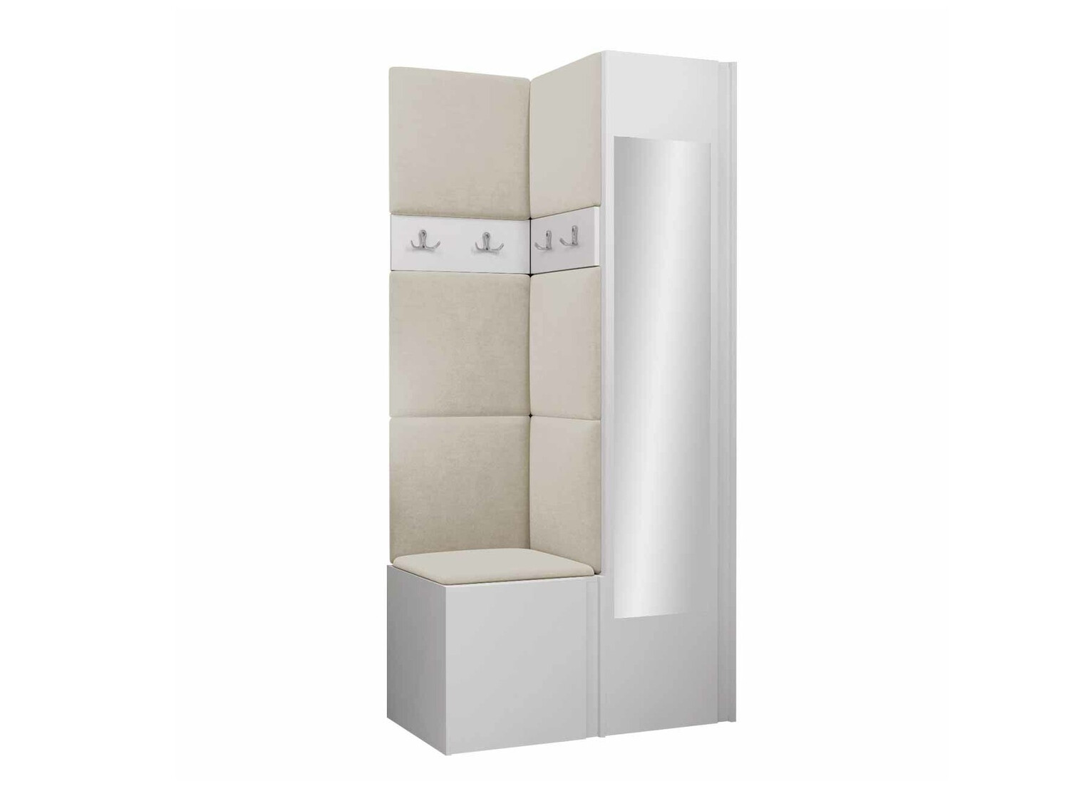 Set arredo da corridoio Pinis XXV (Bianco)