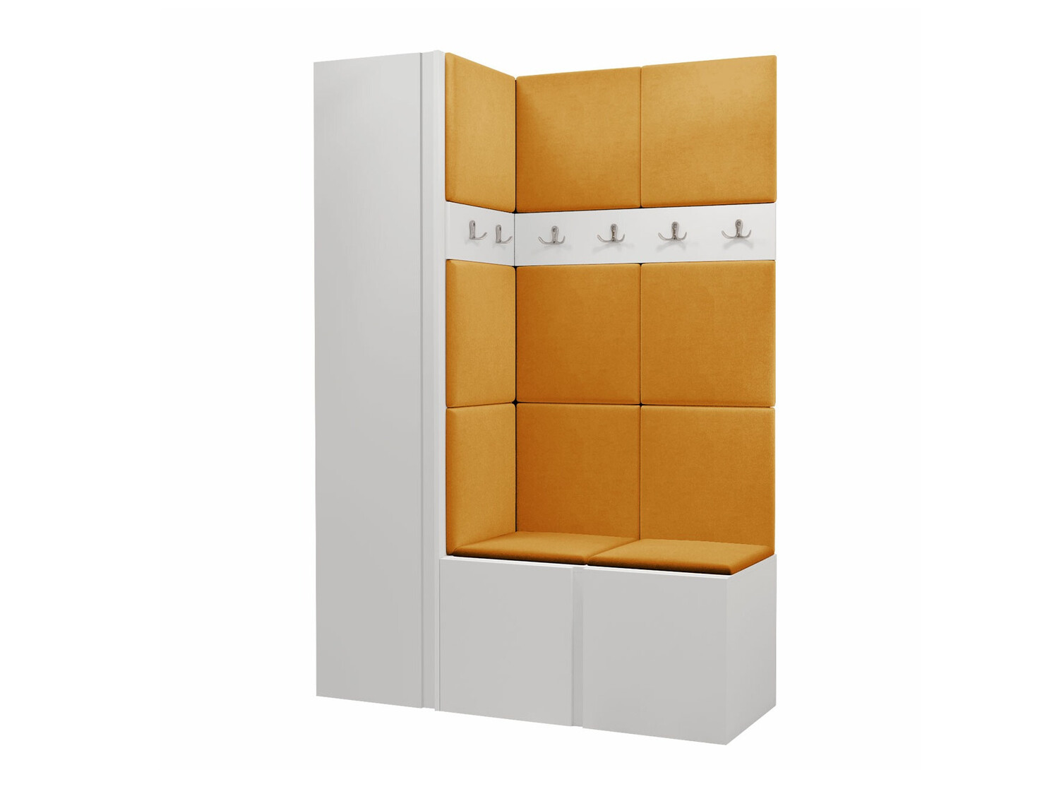 Set arredo da corridoio Pinis IX (Bianco)