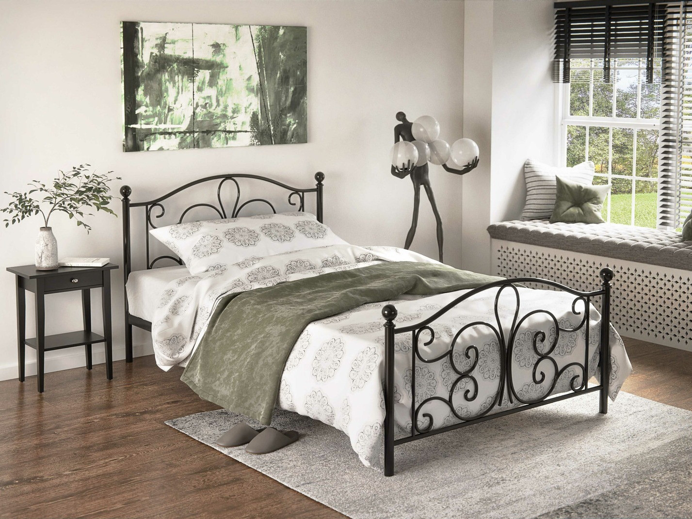 Letto Houston 1355 (Nero)