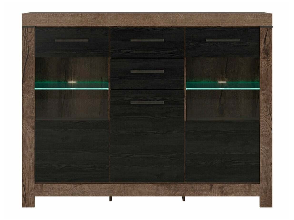 Cassettiera Dunfelu 108 (Quercia del Monastery + Quercia nera)