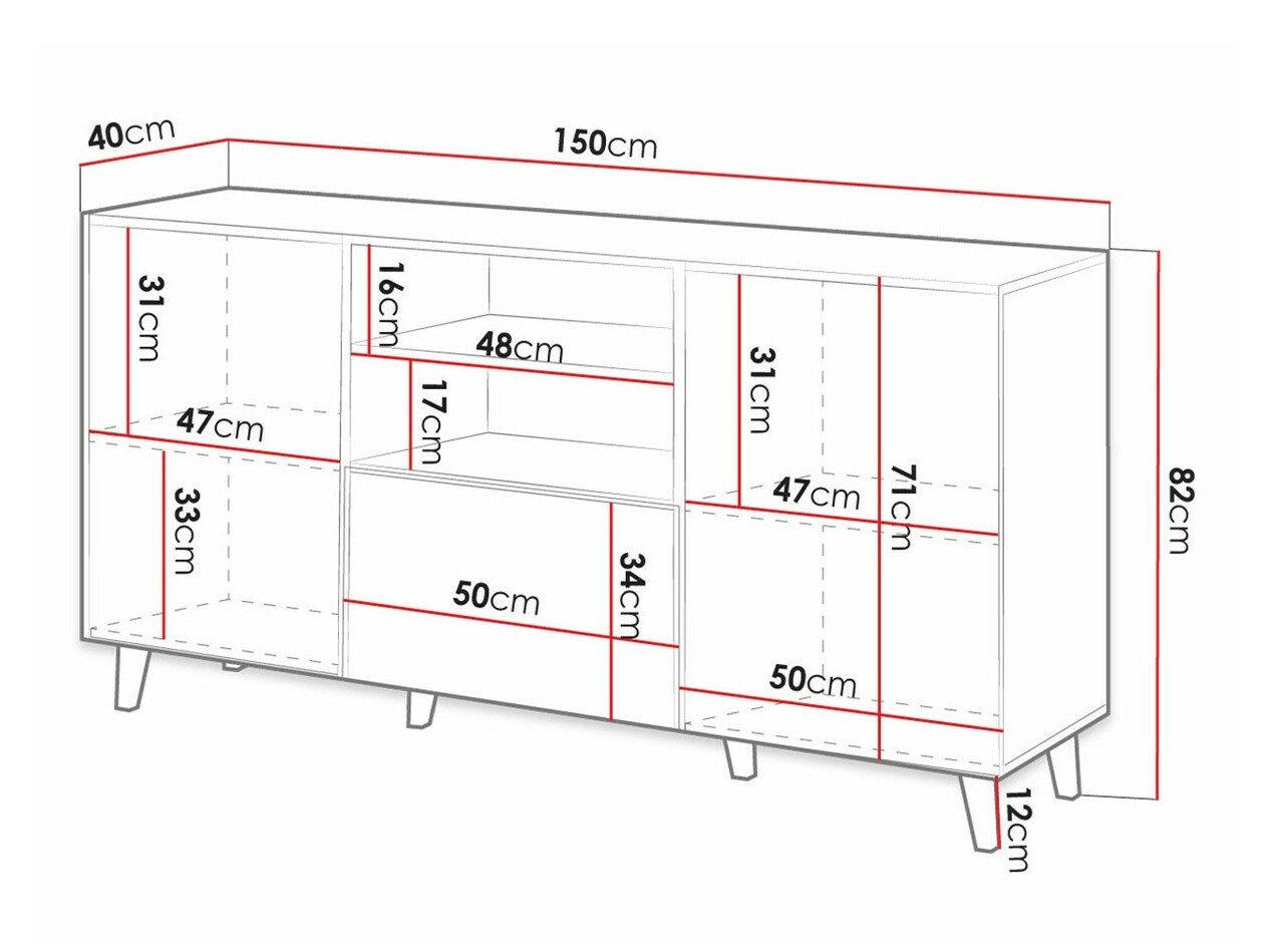 Cassettiera Comes (Quercia di Wotan)