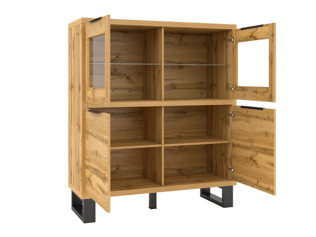 Scaffale Avicavu 103 (Quercia di Wotan + Nero)