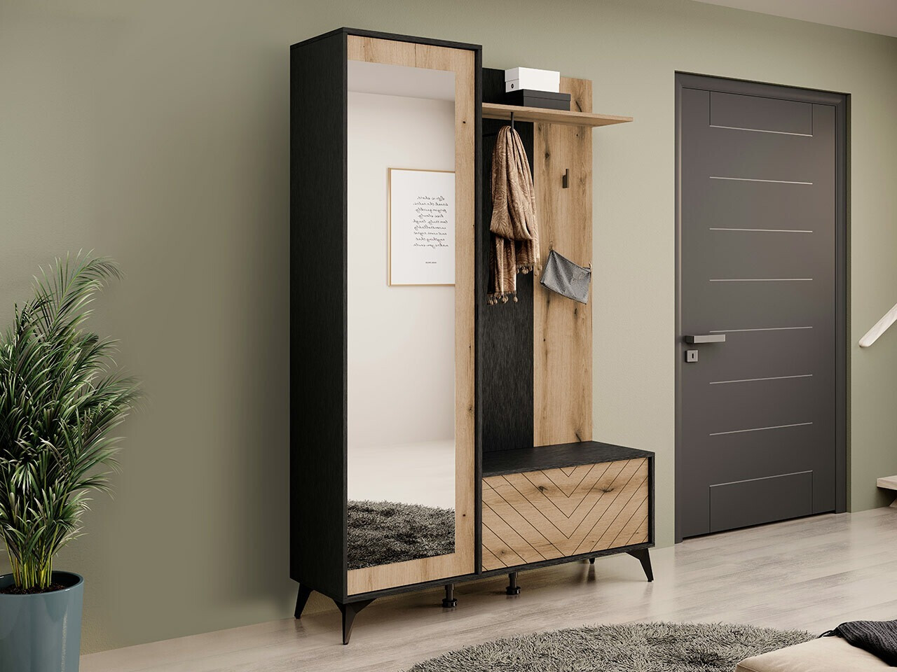Set arredo da corridoio Alelmo 110