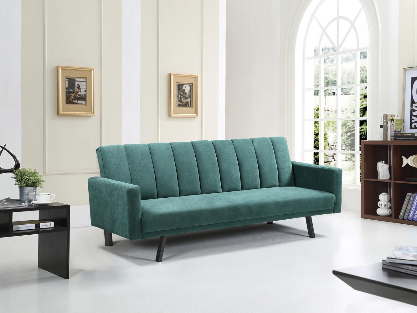 Divano letto Houston 1362 (Verde scuro)