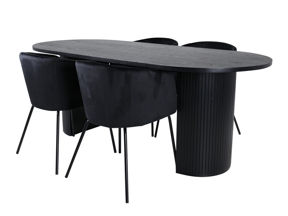 Set sala da pranzo Dallas 3313 (Nero)
