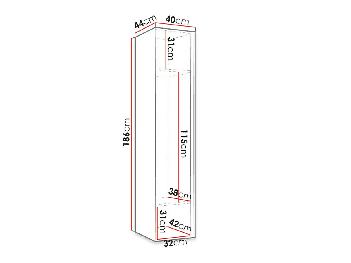 Armadio Hartford 370 (Grafite)