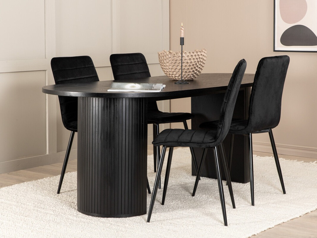 Set sala da pranzo Dallas 3325 (Nero)