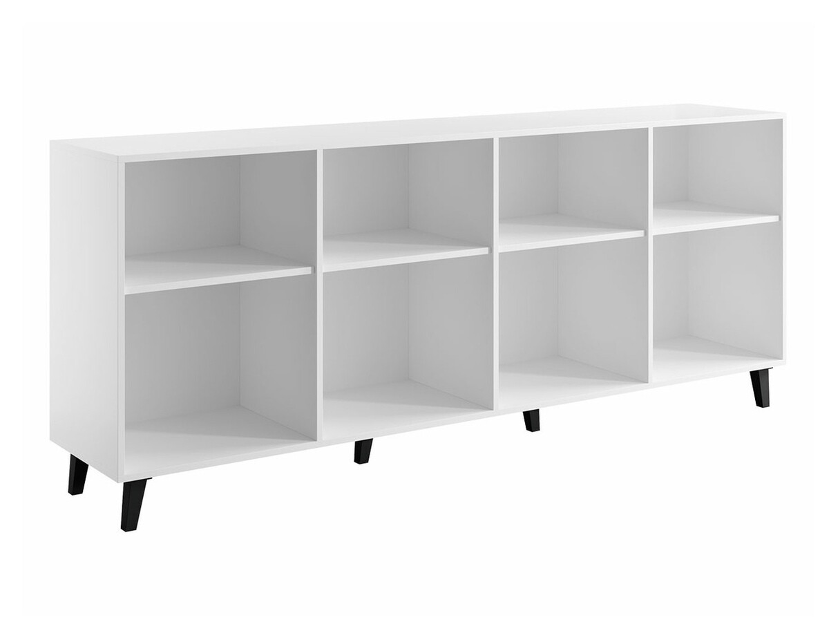 Parete attrezzata Charlotte 185 (Bianco + Craft quercia)