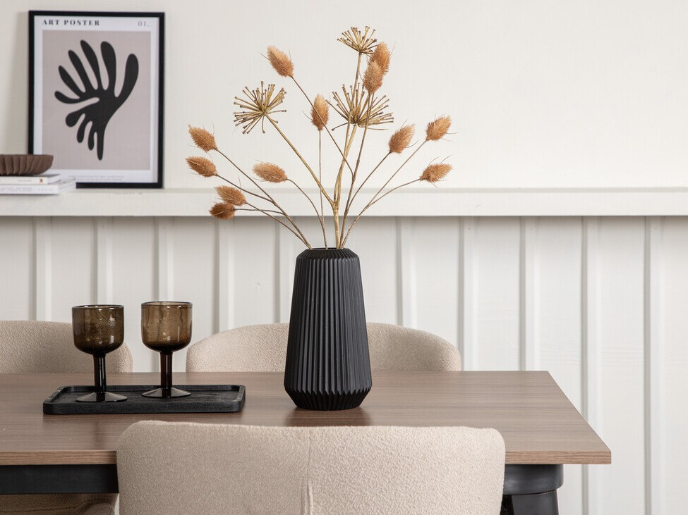 Set sala da pranzo Dallas 3363 (Beige + Nero)