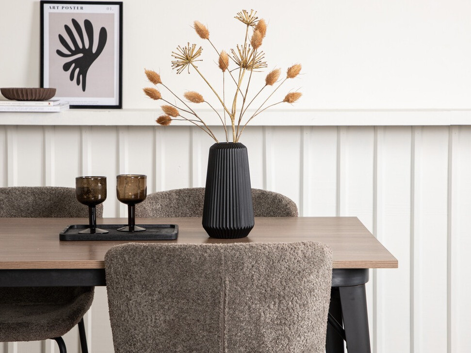 Set sala da pranzo Dallas 3363 (Marrone + Nero)