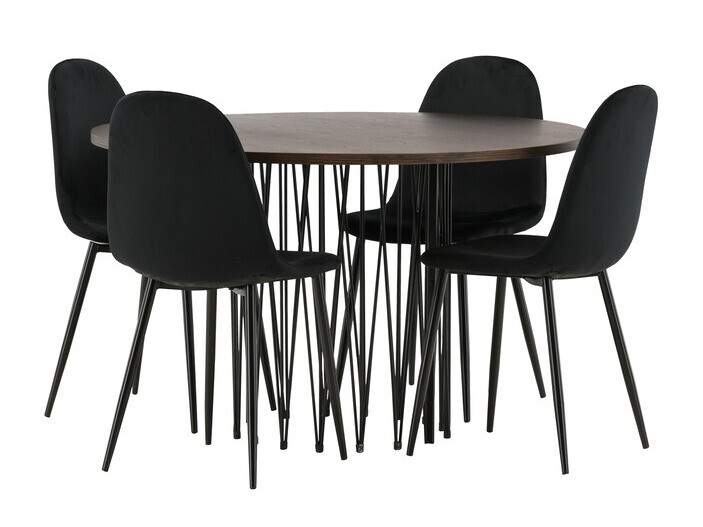 Set sala da pranzo Dallas 3370 (Nero)