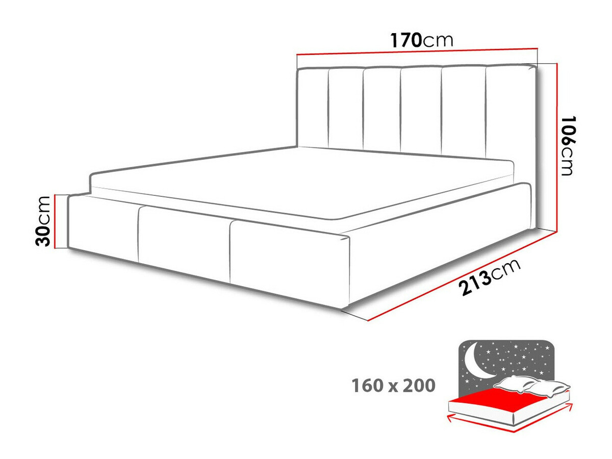 Letto ComfiDream Tirila I (Lars 90)