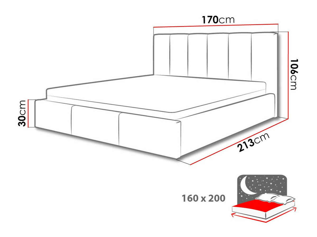 Letto ComfiDream Tirila II (Inari 96)
