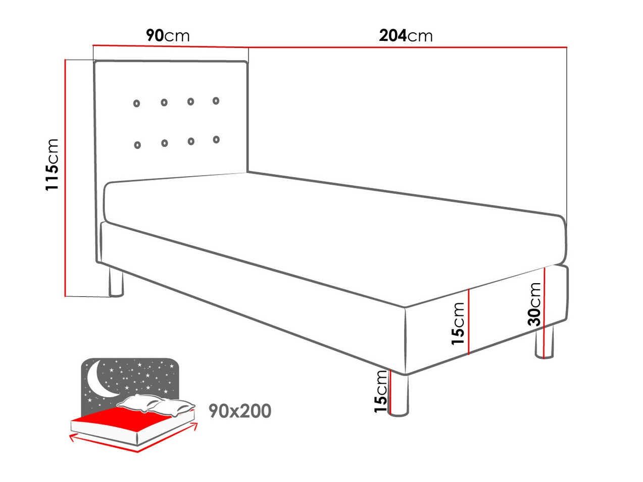 Letto Logan 100 (Solo 255)