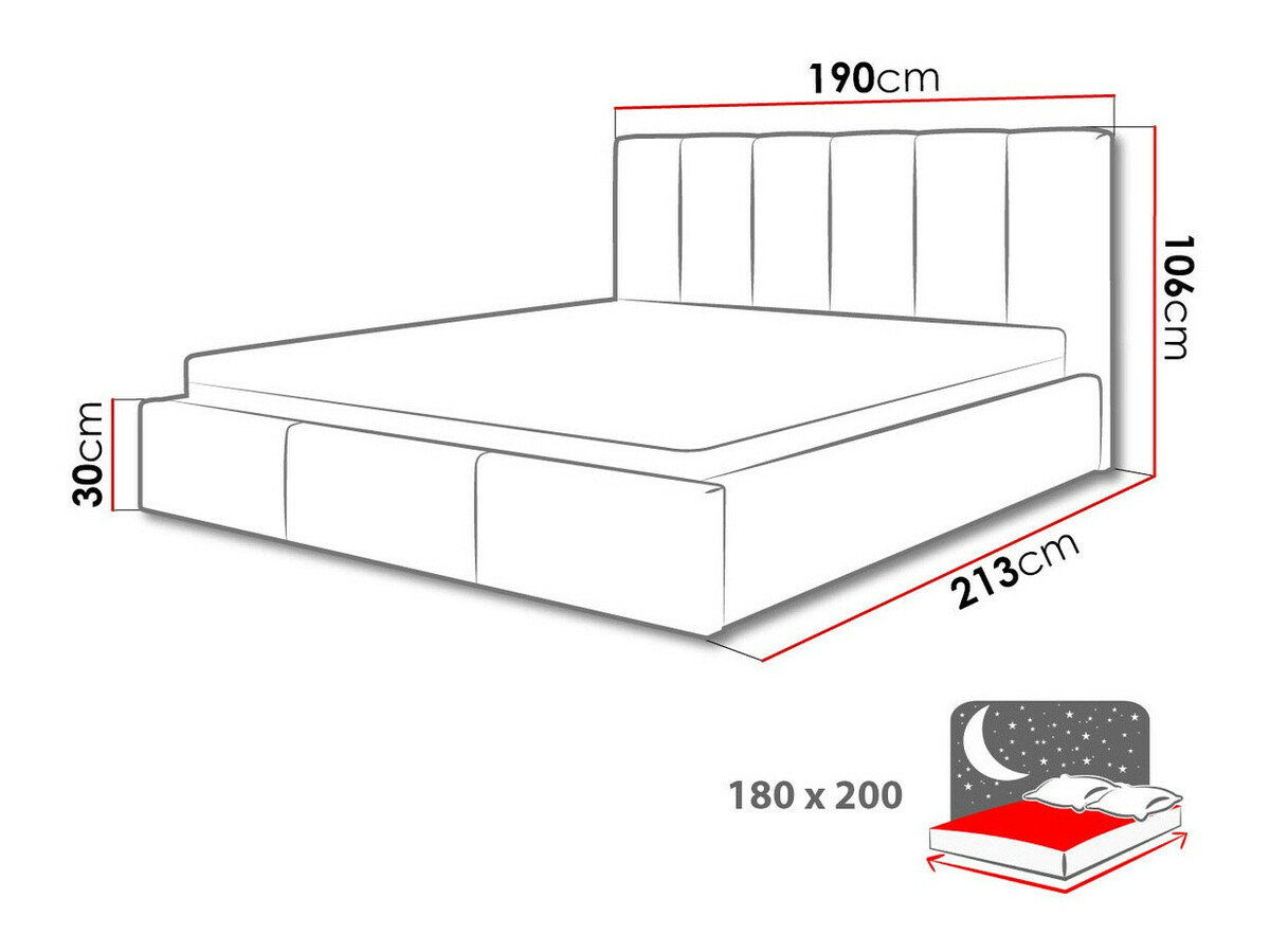 Letto ComfiDream Tirila II (Lars 90)