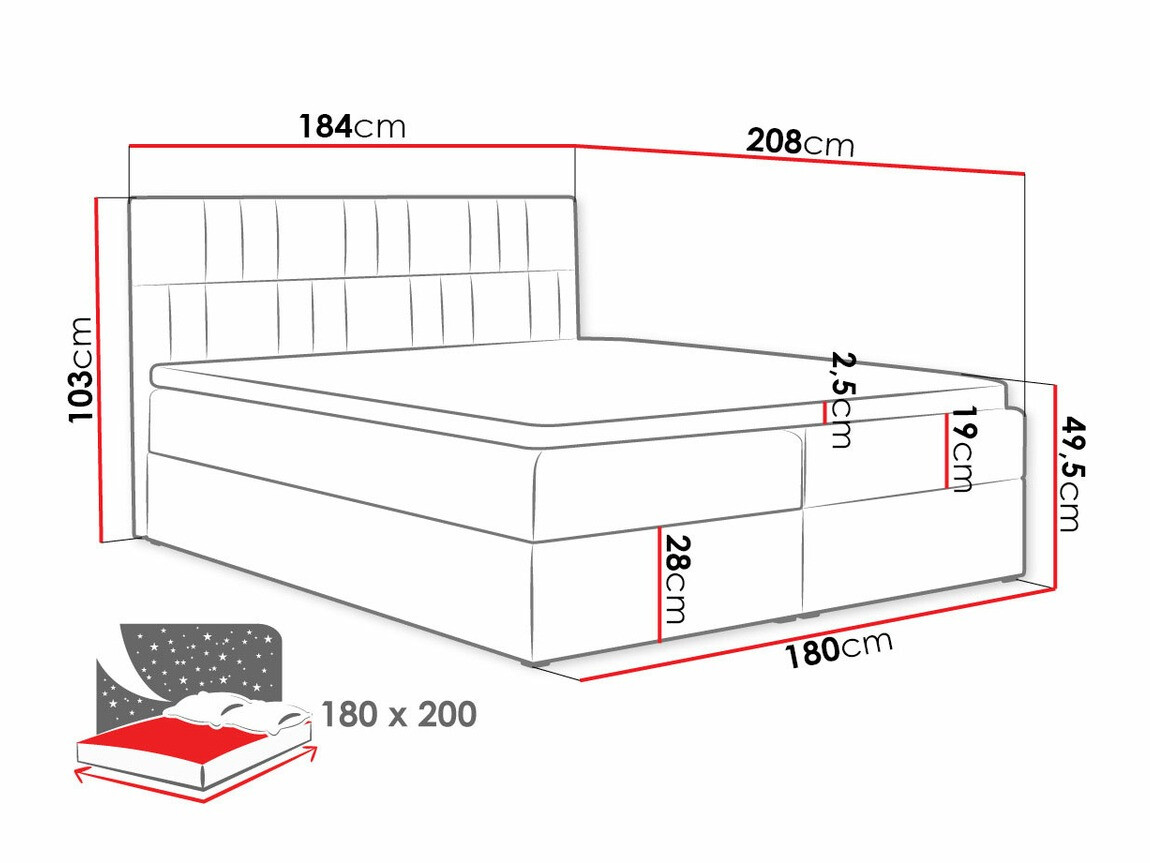 Letto continentale Pons (Kronos 02)