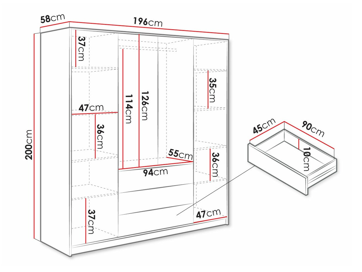 Armadio Musum I (Nero + D'oro)