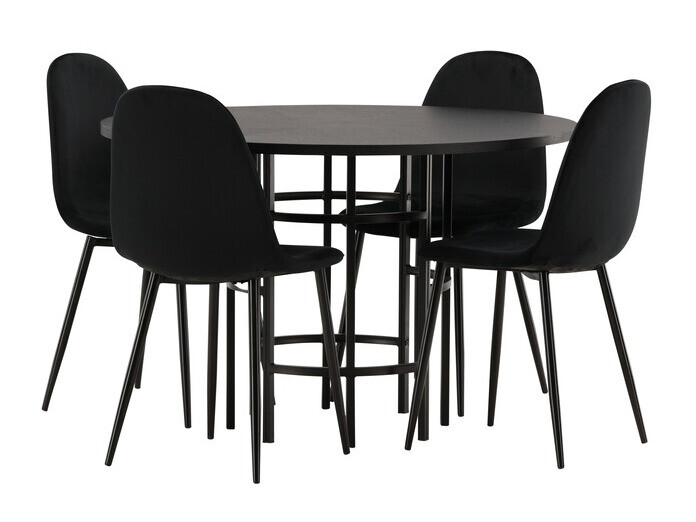 Set sala da pranzo Dallas 3424 (Nero)