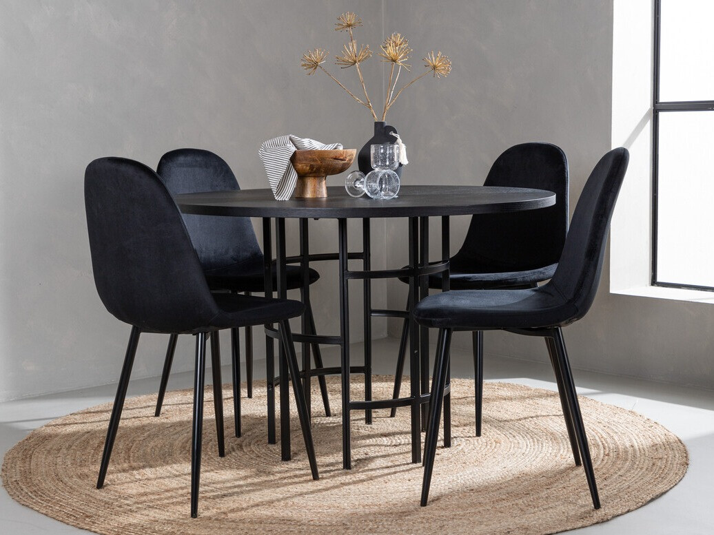 Set sala da pranzo Dallas 3424 (Nero)