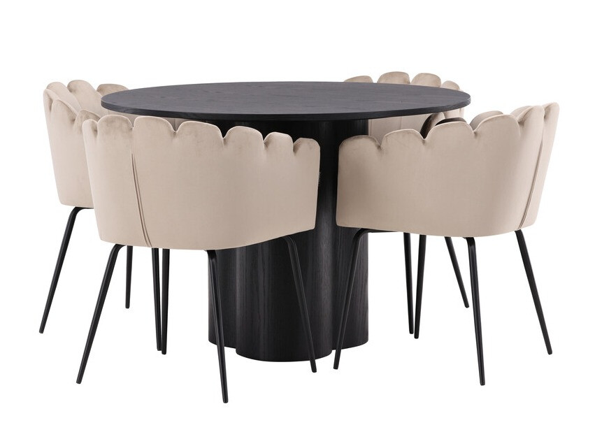Set sala da pranzo Dallas 3984 (Nero)
